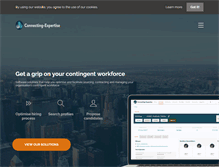 Tablet Screenshot of connecting-expertise.com